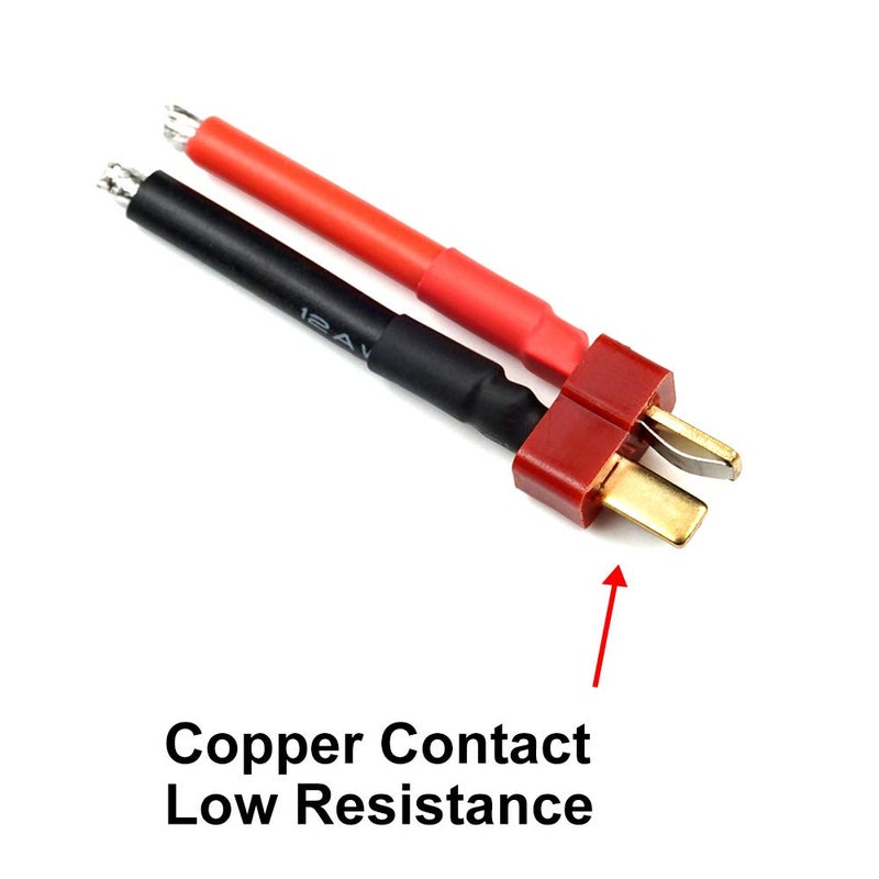 elechawk 3 Pairs T Plug Connector Female and Male Deans with 12AWG Silicon Wire for RC Lipo Battery Cable Drone - Image 3